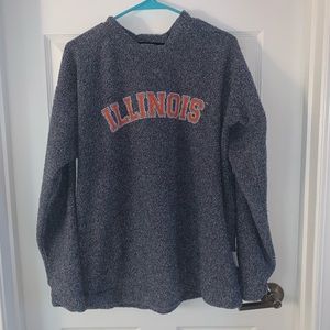 Illinois Wolly Threads Crew Neck Sweatshirt